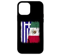 Grecia Messico Mezza Bandiera Greco Messicano Patrimonio Custodia per iPhone 12 mini