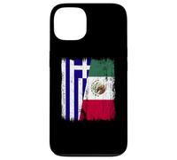 Grecia Messico Mezza Bandiera Greco Messicano Patrimonio Custodia per iPhone 13