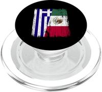 Grecia Messico Mezza Bandiera Greco Messicano Patrimonio PopSockets PopGrip per MagSafe