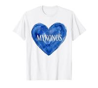 Grecia Mykonos Isole Greche Vacanza Viaggio Souvenir Maglietta