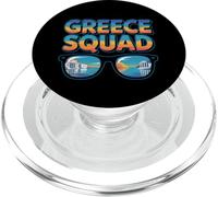 Grecia Squad Vacation Crew Travel Vibes Santorini Mykonos PopSockets PopGrip per MagSafe