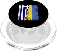 Grecia Ucraina Mezza bandiera Patrimonio greco ucraino PopSockets PopGrip per MagSafe