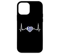 Grecia Vintage Battito del Cuore Bandiera Greco Custodia per iPhone 12 mini
