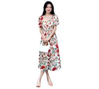 GRECIILOOKS Rayon Fit e Flare sotto il ginocchio Maxi Bodycon Abiti da donna