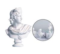 Greco Figurine Mini 6cm Del Busto Statua di Arte Della Resina Ritratti