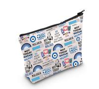 Greco Malakas Makeup Bag Greco Malakas Regali Greco Amante Regali Greco Borsa da viaggio Grecia Sacchetto di trucco, Non oggi Regno Unito