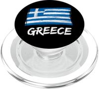 Greco Nazionale Orgoglio Greco Bandiera Parole Grecia turistico Vintage PopSockets PopGrip per MagSafe
