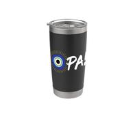 Greco Pride Evil Eye Parola Opa! Greco Uomo Donna Grecia Bicchiere termico in acciaio inox doppia parete