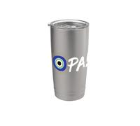 Greco Pride Evil Eye Parola Opa! Greco Uomo Donna Grecia Bicchiere termico in acciaio inox doppia parete
