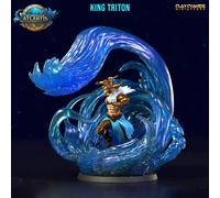 Greco Re Dei Mari Miniatura King Triton Figura per Ripiano Tavolo E Schermo