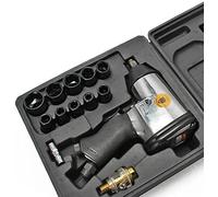 GrecoShop Avvitatore pneumatico 1/2 - pistola avvitatrice per ruote ad aria pneumatica con bussole