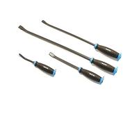 GrecoShop Levachiodi/Leva chiodi/Leve/Leverini/Piedi di porco/Pry Bar con impugnatura antiscivolo battente set 4 pz