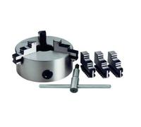 GrecoShop Mandrino Autocentrante per Tornio 3+3 Griffe Diametro 100 mm
