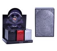 GrecoShop Portasigarette/Custodia per sigarette/Porta pacchetti/Cover per pacchetti di sigarette Multicolore