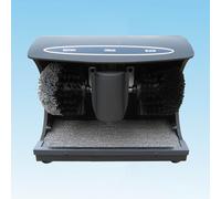 GrecoShop Pulisci Pulitore scarpe Lucidascarpe Lucida scarpe Elettrico Automatico Professionale con Doppia Spazzola, Induzione Sensibile, Basso Rumore - Ideale per Casa, Hotel e Uffici