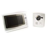 GrecoShop Silver Videocitofono a Colori con Monitor LCD da 7"