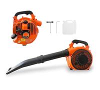 GrecoShop Soffiatore a Scoppio 52CC con Motore 2 Tempi 1500W - Soffiatore da Giardino Potente e Leggero per Foglie, Detriti e Pulizia Cortile - Manutenzione Spazi Esterni, Portatile e Facile da Usare