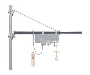 GrecoShop Staffa Supporto Bandiera Girevole Orientabile per Paranco Argano Elettrico 500 kg