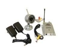 GrecoShop Telecamera Wireless con Ricevitore Stazione di Videosorveglianza Visione Notturna