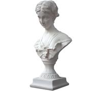 Gree Mitologia Busto Scultura Venere Dea Dell'amore Statua, Design Moderno Soggiorno Ornamenti, Ritratto Scultura Resina Artigianato Home Decor Regalo per Gli Amici, White, 12 * 9 * 22cm