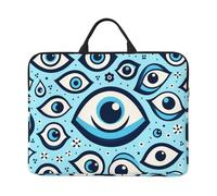 Greece-Bead-Blue-Eye, custodia portatile per computer portatile da 14 pollici, con chiusura a cerniera