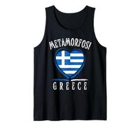 Greece Flag Heart Metamorfosi City Canotta