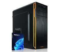 GREED® Basic 7 - PC veloce con Intel Core i5 - Computer silenzioso + calcolatrice per ufficio e casa ufficio da 3,6 GHz - RAM DDR4 da 8 GB - SSD da 512 GB - DVD+RW - WLAN - Include Windows 11 Pro