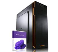 GREED® Basic 7 - PC veloce con Intel Core i5 - Computer silenzioso + calcolatrice per ufficio e casa ufficio da 3,6 GHz - RAM DDR4 da 8 GB - SSD da 512 GB - DVD+RW - WLAN - Include Windows 11 Pro