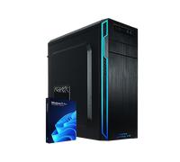 Greed® Ultra V2 PC fisso Intel Core i7 13700F - Desktop veloce + computer per ufficio e casa con 5,2 GHz - 32 GB RAM - Disco SSD da 1 TB + HDD da 1 TB - DVD+RW - USB3.1 - Wi-Fi, W11 Pro