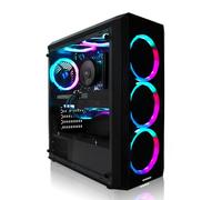 Greed MK2 Plus - High End Gaming PC - AMD Ryzen 7 5700X + RX 9060 XT 8 GB - computer RGB veloce + calcolatrice 4K Raytracing con 4,6 GHz - RAM DDR4 da 32 GB - SSD da 1TB + alimentatore da 750 W - WLAN