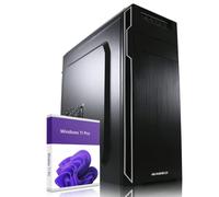 GREED® Multimedia PC con Intel Core 12th Gen - Calcolatrice veloce + Computer per ufficio e casa Office con 4,3 GHz, 16 GB RAM/memoria - SSD da 240 GB + 1 TB - DVD+RW - USB3.0 - WLAN, con Windows 11