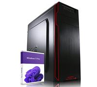 Greed Ultra V2 PC fisso AMD Ryzen 7 5700G 8 Core - Desktop veloce computer per ufficio e casa con 4,6 GHz, 32 GB RAM/Memoria - Disco SSD da 1 TB + HDD da 1 TB - DVD+RW - USB3.1 - Wi-Fi, incl. W11 Pro