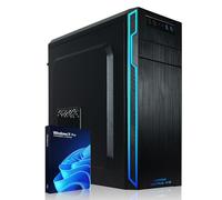 Greed® Ultra V2 PC fisso Intel Core i7 13700F - Desktop veloce + computer per ufficio e casa con 5,2 GHz - 32 GB RAM - Disco SSD da 1 TB + HDD da 1 TB - DVD+RW - USB3.1 - Wi-Fi, W11 Pro