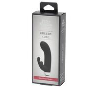 Greedy Girl Vibe - Vibratore Con Clitoride (Nero)