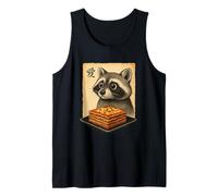 Greedy Procione Lasagne Giapponese Anime Style Gourmet Racoon Canotta