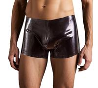 GREEFEI Boxer in Lattice Gomma da Uomo Nero,Intimo a Vita Bassa Alla Uomo Abbigliamento Fatti a Mano per Feste Club L