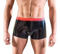 GREEFEI Pantaloncini Boxer in Lattice Moda da Uomo,Slips in Gomma Nero Intimo Fatti a Mano,Aderenti Mutande Uomo Festa Costumi 3XL