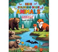 Greek Animal Adventures: Color and Learn: A Fun Coloring Journey for Kids Ages 3-6 Through the Wonders of Greece
