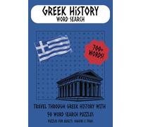 Greek History Word Search Puzzle Book: Word Searches with Easy to Read Print about Time Periods During Greek History | 6x9 inches, 100 pages | Gift for Holidays