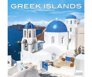 Greek Islands 2025 Square Wall Calendar | Travel Calendar ENGLISH EDITION