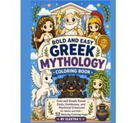 Greek Mythology-bold and easy coloring book: Gods and Mythological Creatures