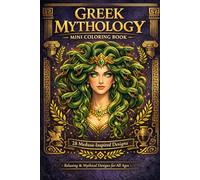Greek Mythology Mini Coloring Book: 28 Intricate Designs of Gods, Heroes, and Creatures