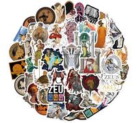 Greek Mythology - Set di 50 adesivi in vinile impermeabili, per laptop, bambini, auto, moto, skateboard, bagagli, computer, graffiti Decal