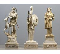 greekartshop Set di 3 statuine di dea greca romana di Artemide Demetra