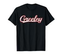 Greeley Colorado Weld County Vintage Varsity Distressed Maglietta