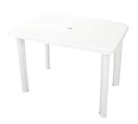 TAVOLO DA GIARDINO FARETTO COLORE BIANCO POLIPROPILENE 101X68X72 CM PROGARDEN