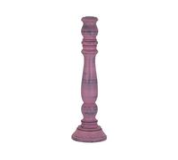 Greemotion Candelabro a Testa Singola in Legno Shabby Chic, candeliere Decorazioni casa Festa Soggiorno Tavolo, Diametro ca. 10 cm, Rosa Shabby
