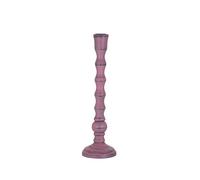 greemotion Candelabro a Testa Singola in Legno Shabby Chic, candeliere Decorazioni casa Festa Soggiorno Tavolo, Diametro ca. 9 cm, Rosa Shabby