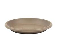 greemotion vaso di fiori piattino taupe - sottobicchieri fiori con altezza diametro 17 cm 2,2 cm - sottobicchieri fioriera in plastica - impianti Coaster rotonda - fondo POT della pianta