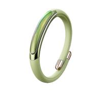 (Green) 1-Pack Mosquito Repellent Bracelets - Refillable Waterproof Wristbands with Essential Oils for Adults/Kids_DP